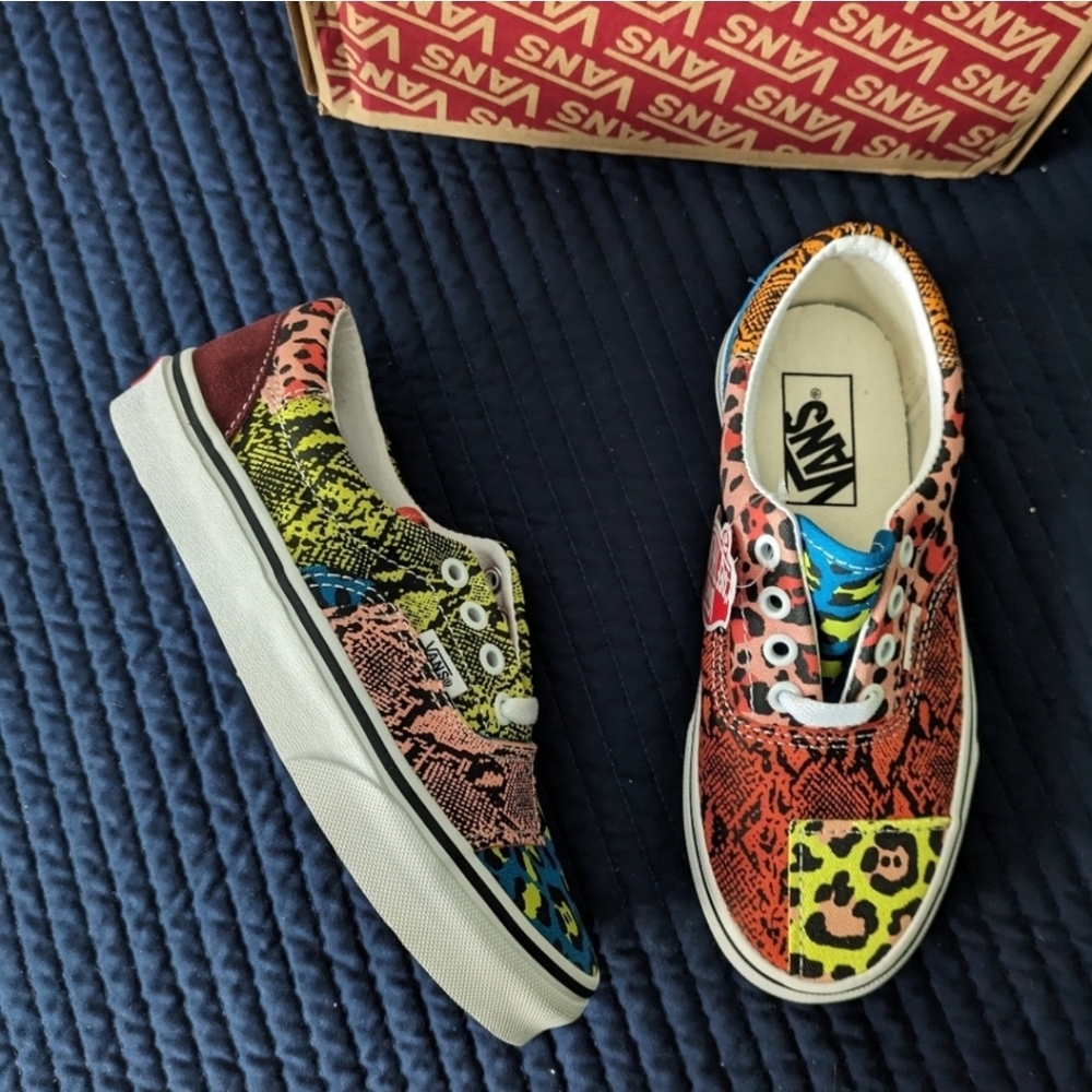 Vans Era Patchwork Leopard Snake Women 5.5 VNOA4BV401R Multicolor 052025 - Picture 2 of 8